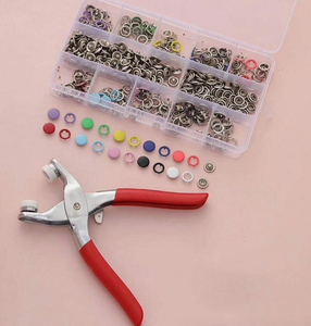 Alicates Boton A Presion Con 100 Broches